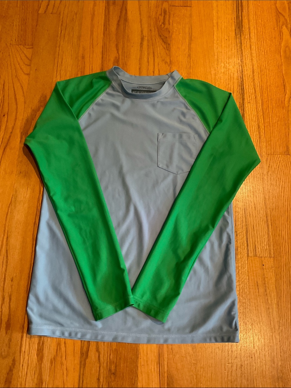 J.Crew Crewcuts -  Rashguard - Boys’ -  Blue/Green - Size XL-Swimwear
